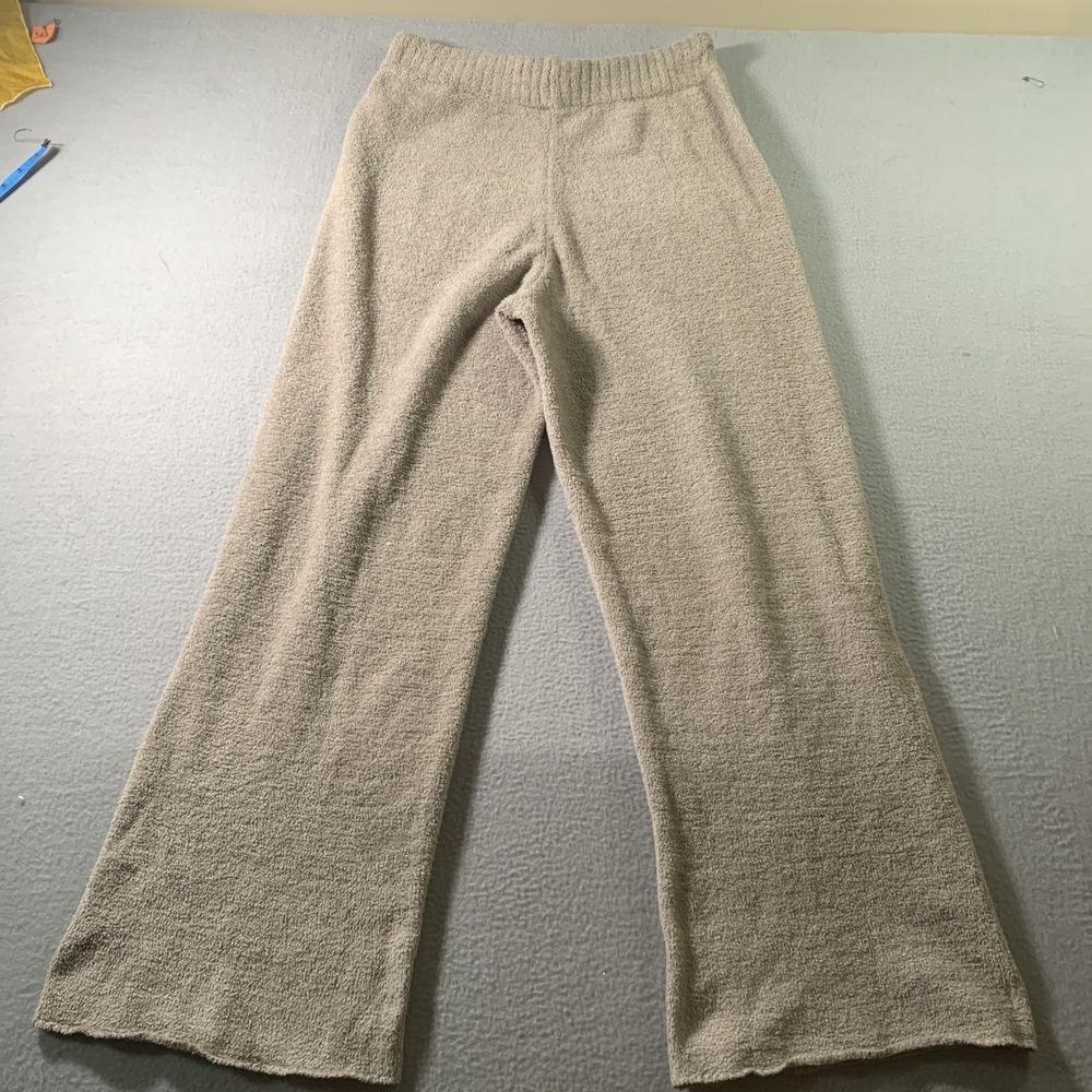 UGG Terri Pants Womens L Tan Sherpa Fleece Wide Leg Loungewear 1121077 - Picture 9 of 9